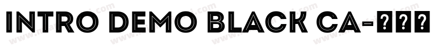 Intro Demo Black Ca字体转换